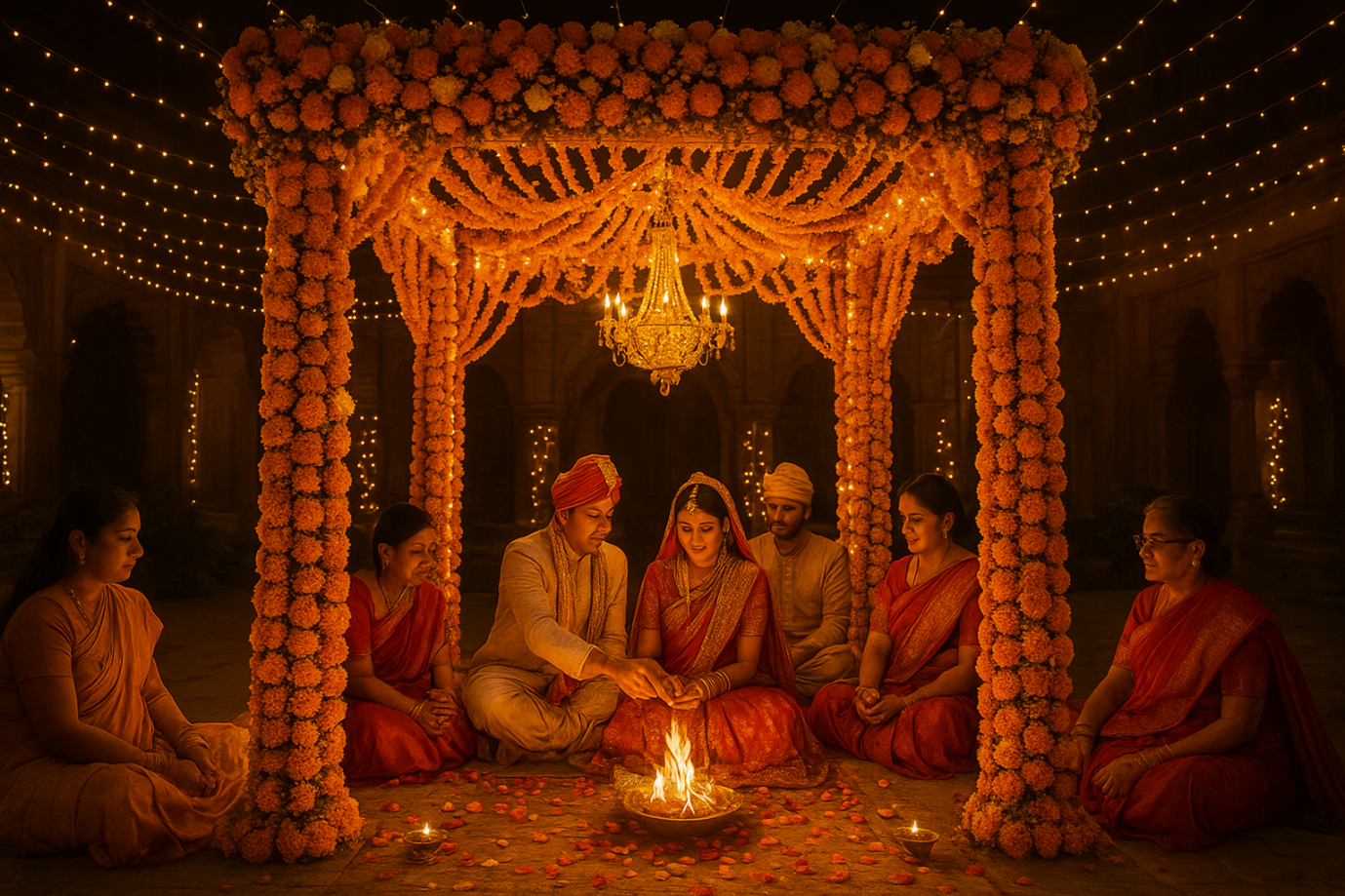 Floral wedding décor